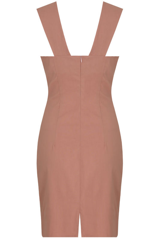 Rose Front Lace Tie Up Bodycon Dress