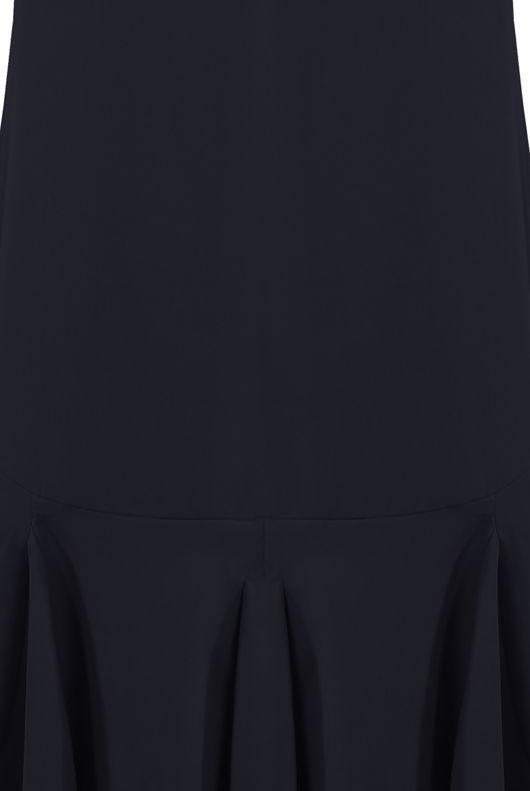 Flare Hem Shift Dress In Navy