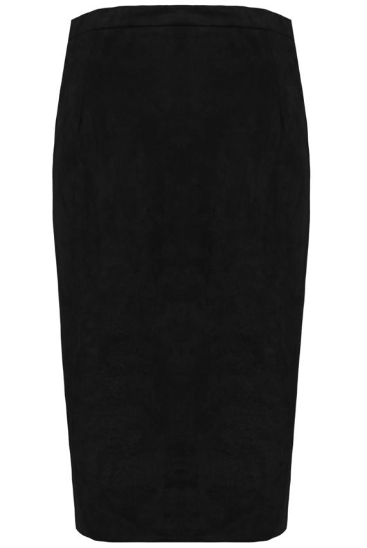 Suede Front Slit Button Up Midi Skirt 