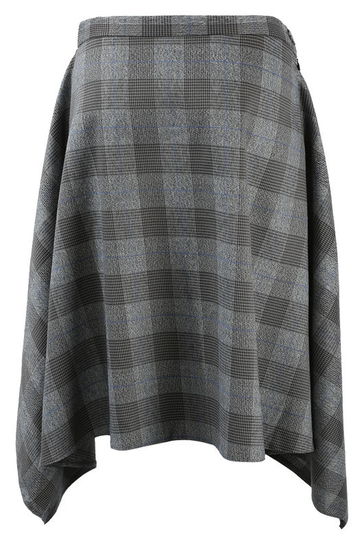 Glen Plaid Check Overlap Napkin Skirt