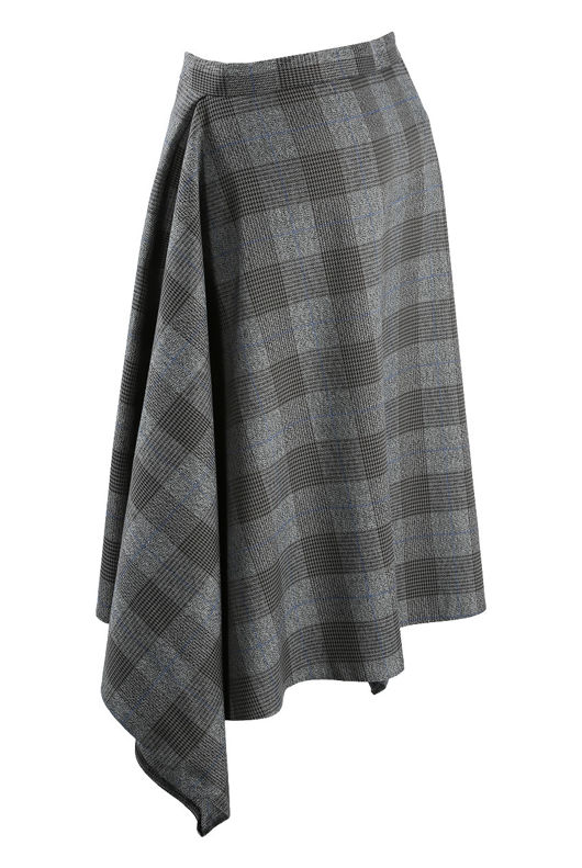 Glen Plaid Check Overlap Napkin Skirt