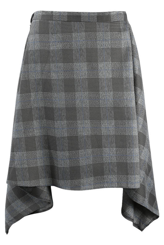 Glen Plaid Check Overlap Napkin Skirt