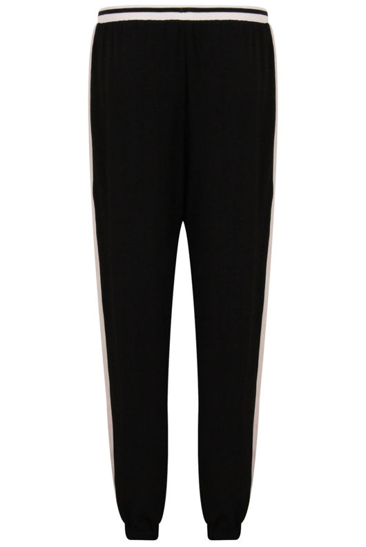 Black & White Contrast Leisurewear Trouser