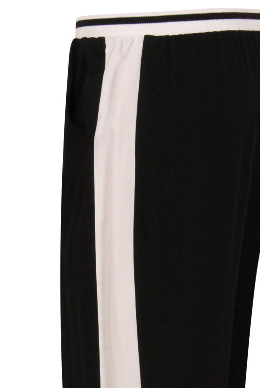 Black & White Contrast Leisurewear Trouser