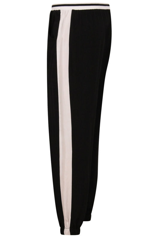 Black & White Contrast Leisurewear Trouser