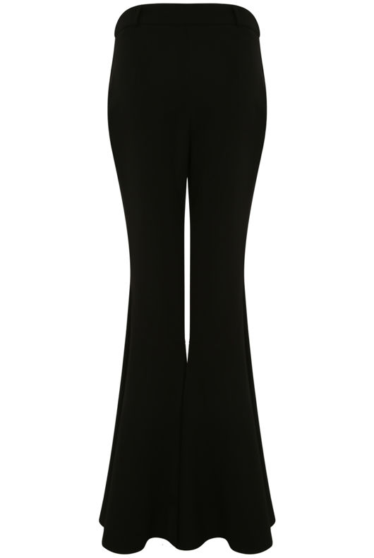 Bell Bottom Trousers in Black