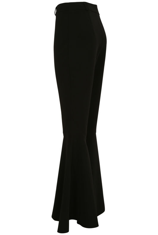 Bell Bottom Trousers in Black