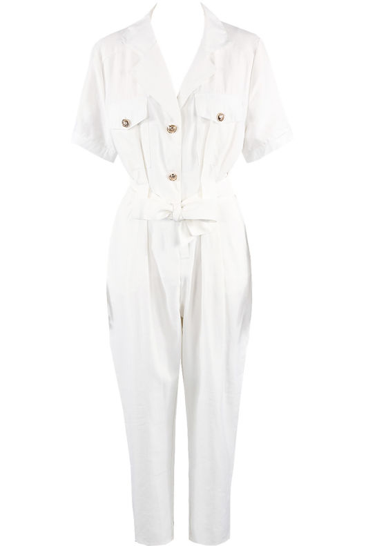 Black and white mix pack Front Button Up Boilersuit