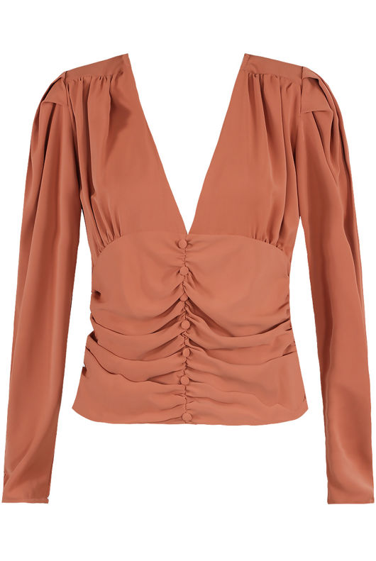 Rose Button Down Blouse