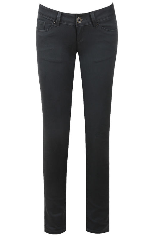 Grey Soft Skinny Zip Up Jeans