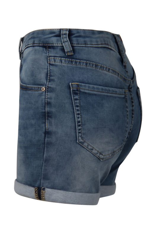 Denim Turn Up Shorts