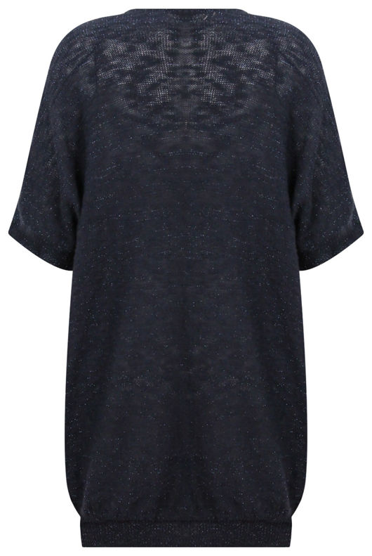  Sequin Butterfly Short Sleeve Navy Jumpers