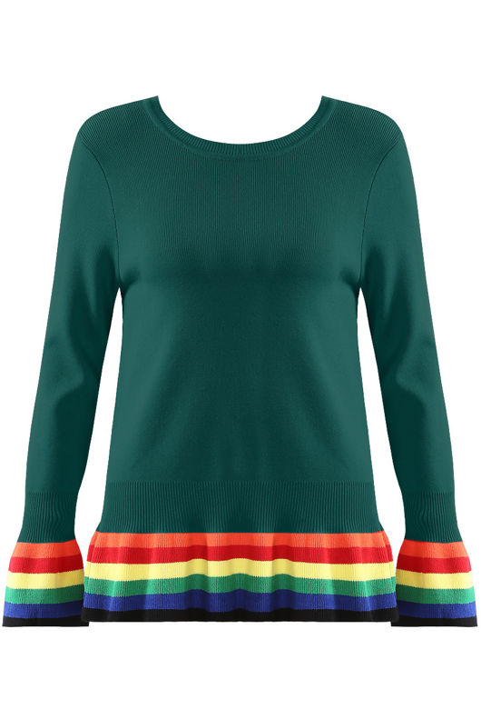 Rainbow Hemline Jumpers - Mixed Colour Pack