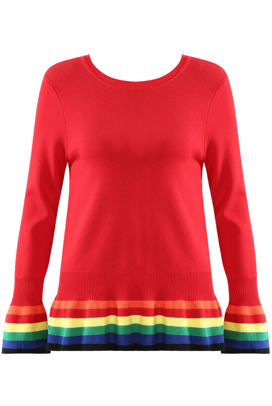 Rainbow Hemline Jumpers - Mixed Colour Pack