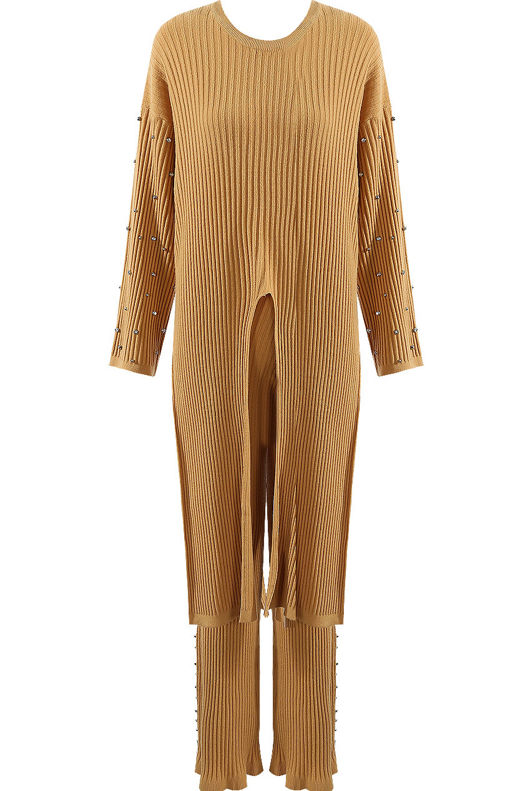  Pearls Trim Tie Up Loungewear - Mix Colours Pack