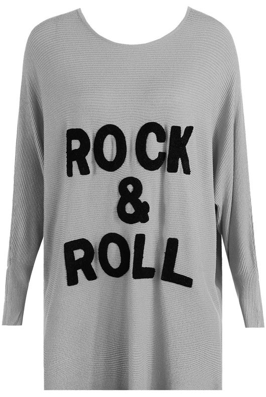 Rock & Roll Embossed Knitted Mix colour Jumper