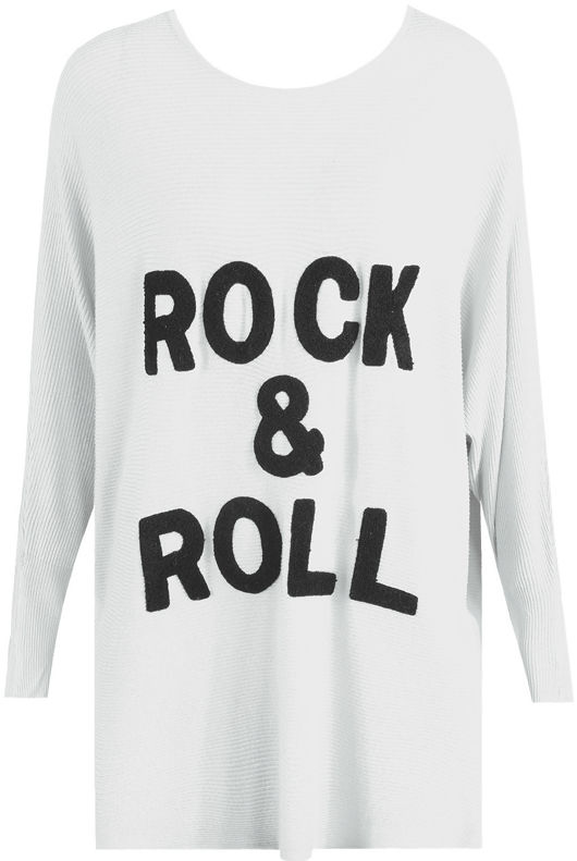 Rock & Roll Embossed Knitted Mix colour Jumper
