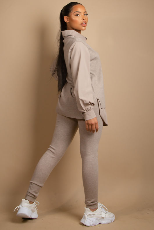 Knitted Jumper With Shirt & Trouser Co-Ord
