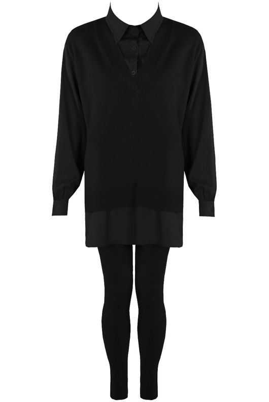 Knitted Jumper With Shirt & Trouser Co-Ord