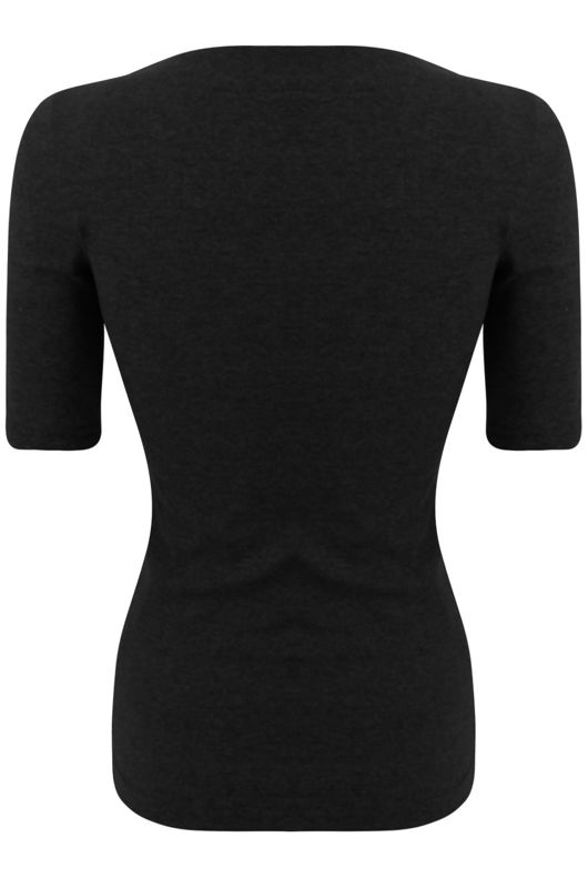 Black Knitted Front Tie Up Top