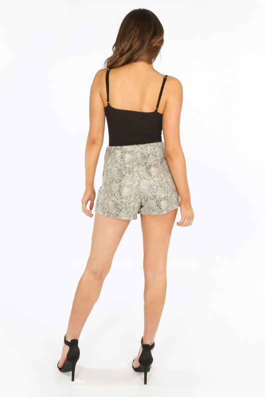 Black Ribbed Jersey Bodysuit With Lace Trim