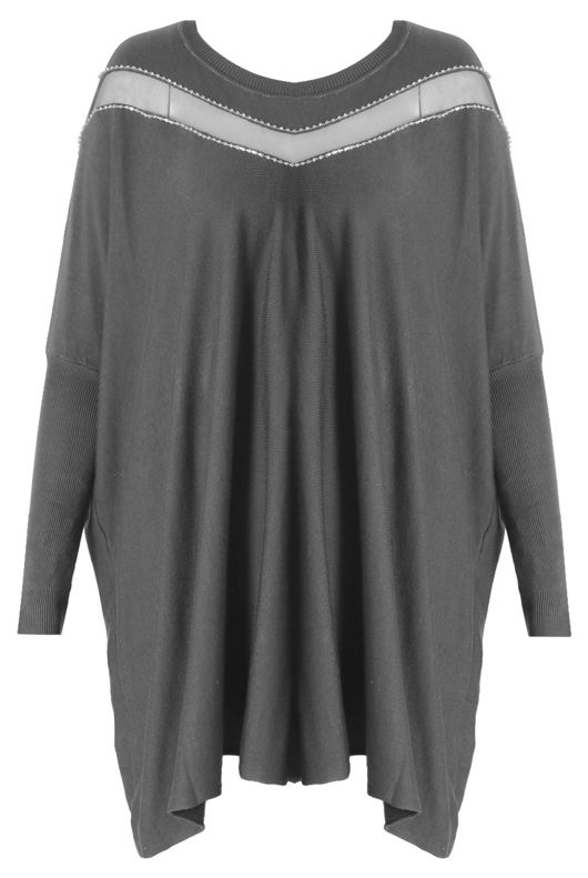 Mesh Insert Knitted Tunic - Mix Colours Pack