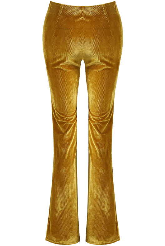 Mustard Soft Velvet Cord Trousers 
