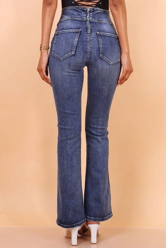 High Waisted Bootleg Jeans