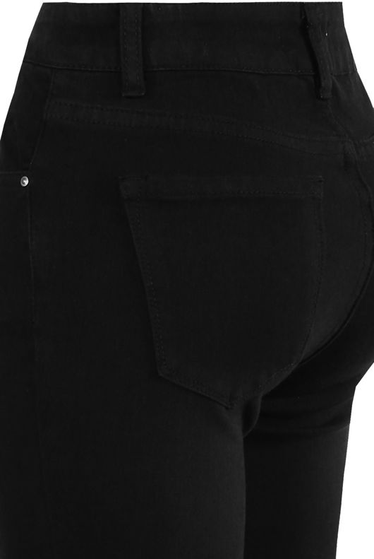 Black Denim High Waist Skinny Jeans