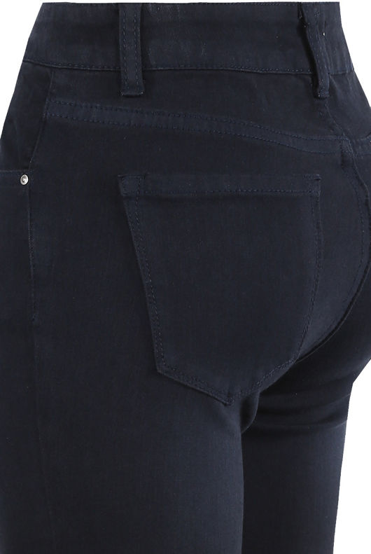 Navy Denim High Waist Skinny Jeans