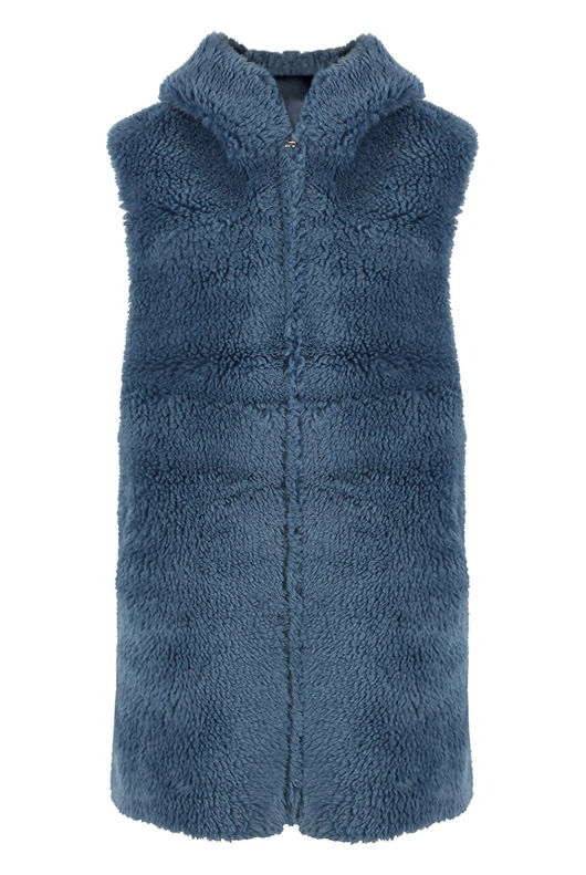 Blue Borg Reversible Faux Shearling Gilet