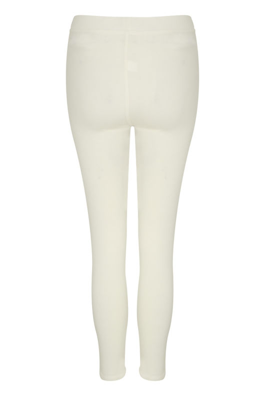 White Lace Up Leggings