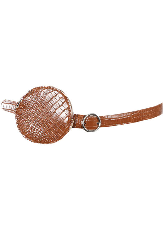 Camel Round Waist Belt Bag