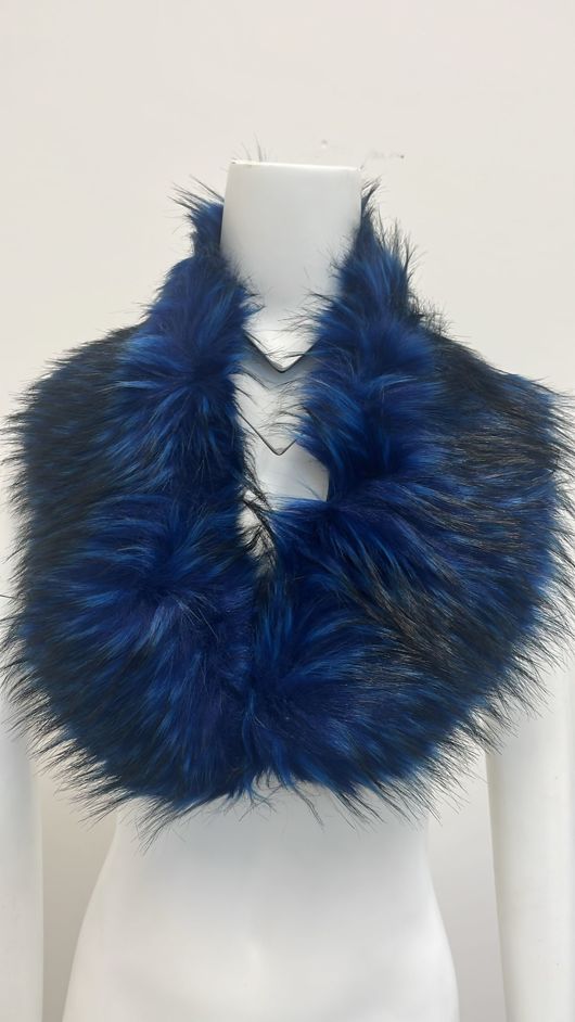 Blue Colour Faux Fur Collars