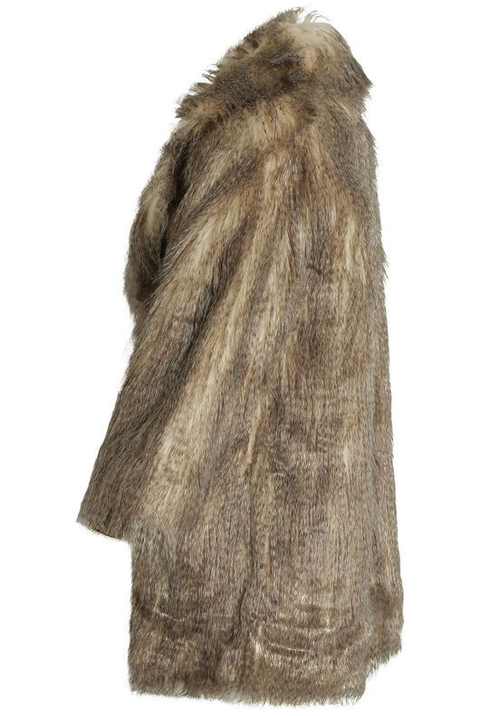 Shaggy Fur Fox Overcoat