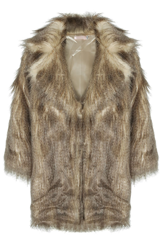 Shaggy Fur Fox Overcoat
