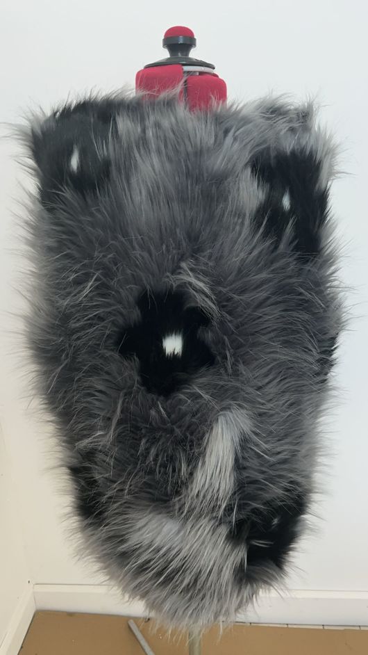  Grey Shaggy Faux Fur Gilet