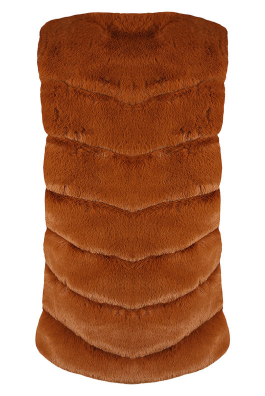 Rust Layer Fur Gilet