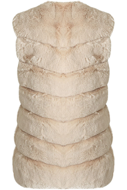 Cream Layer Fur Gilet