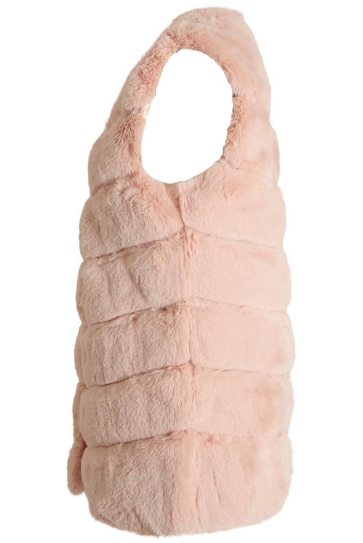 Layered Faux Fur Gilet