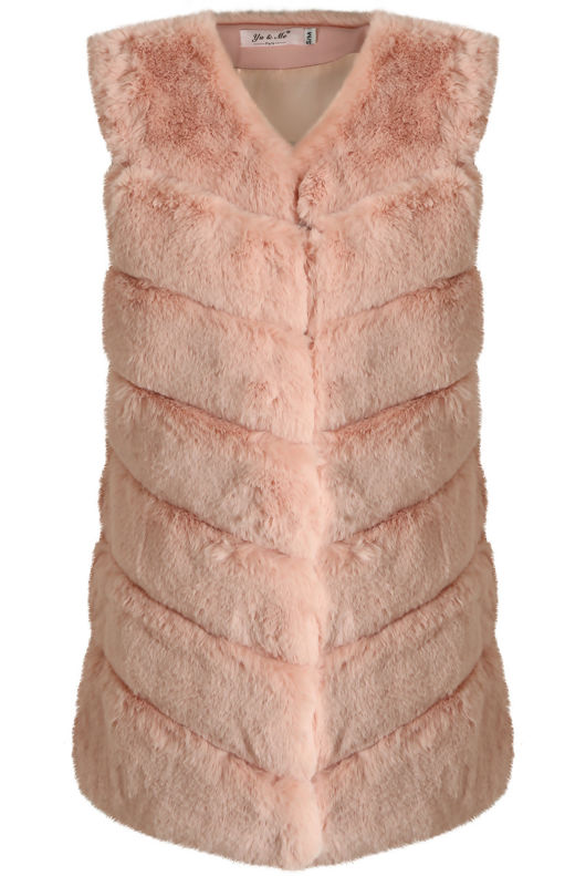 Layered Faux Fur Gilet