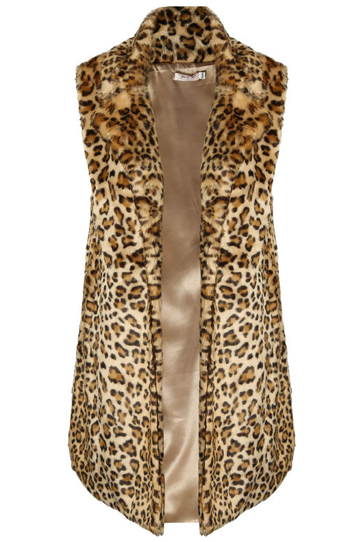 Leopard Long Fur Gilet