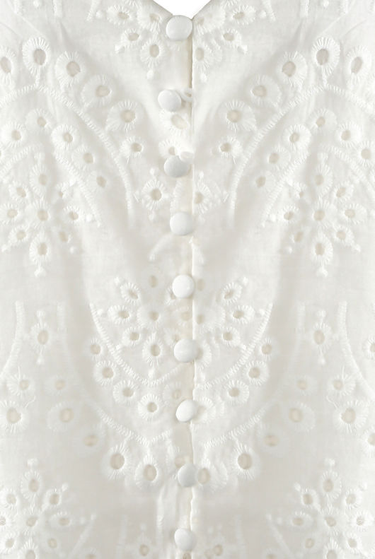 White Broderie Anglaise Embroidered Cami