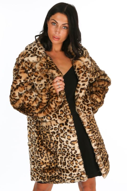 New Look Faux Fur Coat In Black