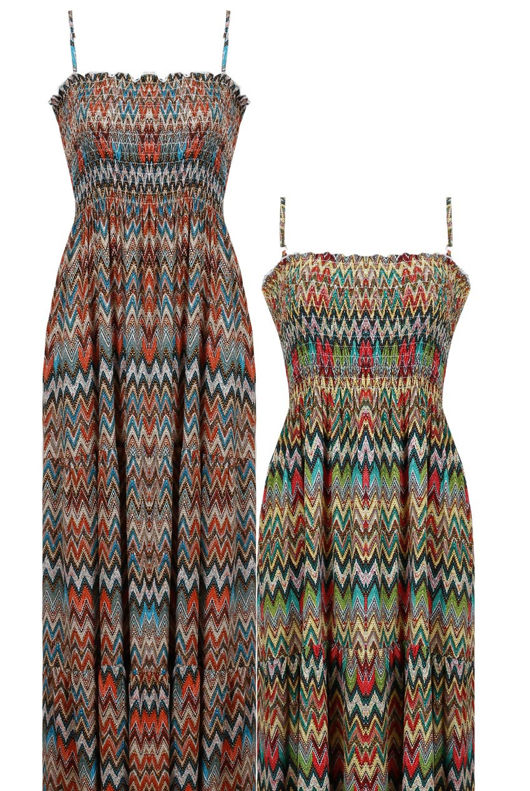 Strappy Elasticated Bust Maxi Dress Mix pack