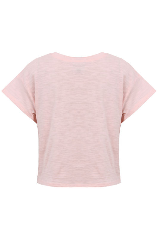 Pink British Flag Cropped T-Shirts