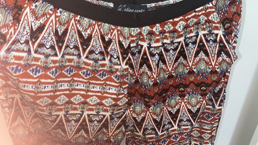 Multicolour Aztec Print Trousers