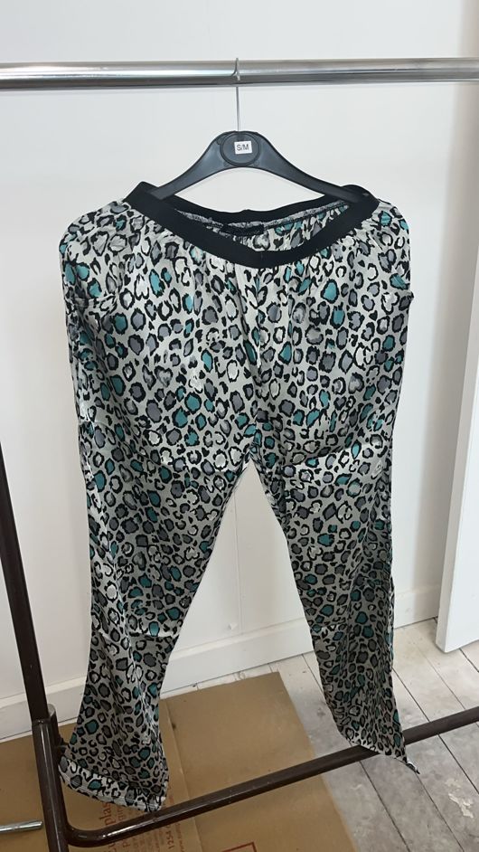 Grey Leopard Trouser