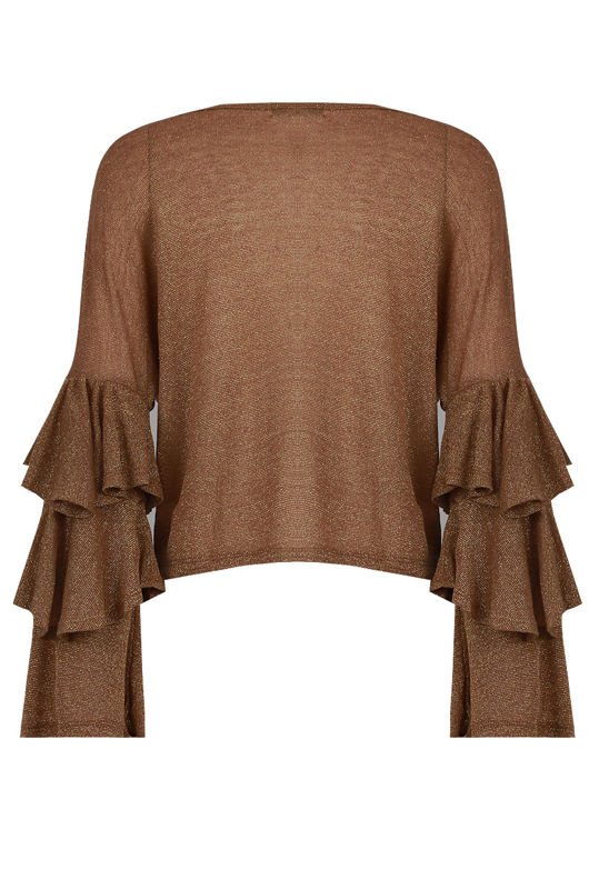 Layered Sleeve Metallic Jumpers