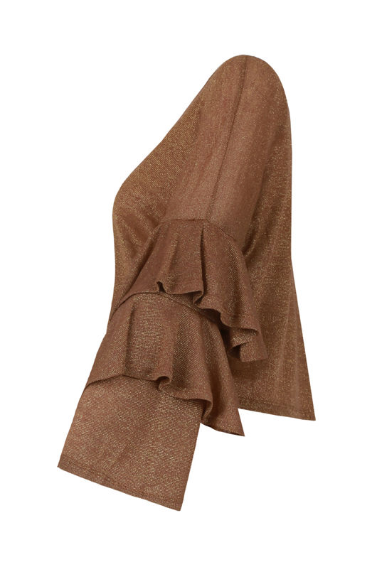 Layered Sleeve Metallic Jumpers